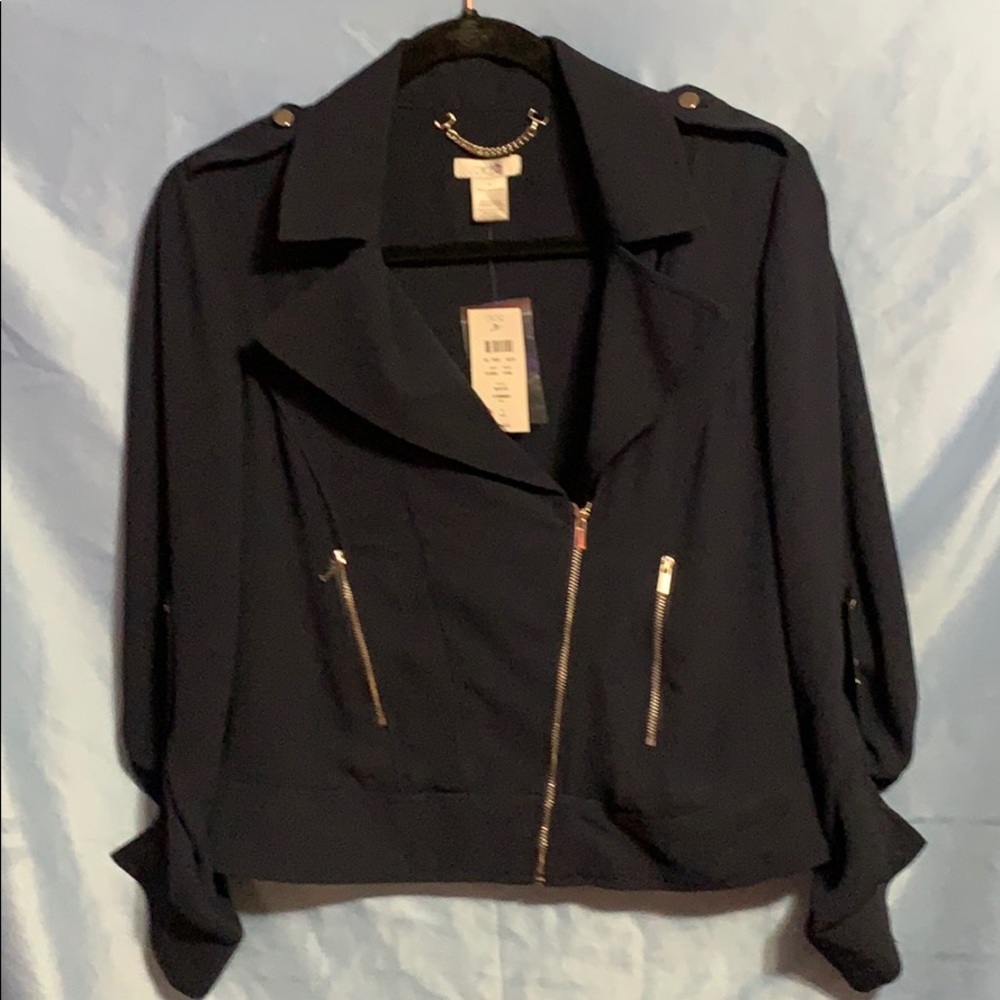 Cache Navy Top/Jacket, Size 4 MAKE AN OFFER!!!